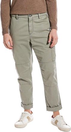 Brunello Cucinelli Light Green Relaxed Trousers, Brand Size 58 (US Size 42)
