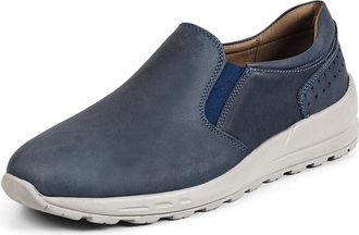 Opananken Mens Jogging Shoes - 100% Genuine Leather, Soft Lining, Air Latex Insole, Flexible PU Sole. Lightweight, Durable, Odor-Resistant. Casual Style with Al