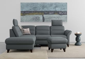 Sit&more Ecksofa »Mellum L-Form« Federkern, wahlweise mit Bettfunktion, Stauraum und Armteilfunktion