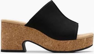 Clarks Womens Clarks Nerisa Vine in Black nubuck - Size: 5
