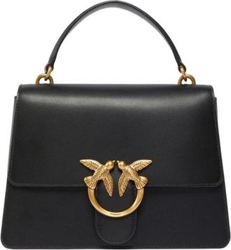Pinko Stijlvolle Handtas voor Trendy Vrouwen - Dames - Handtassen - Zwart - ONE Size - Leer - Tassen