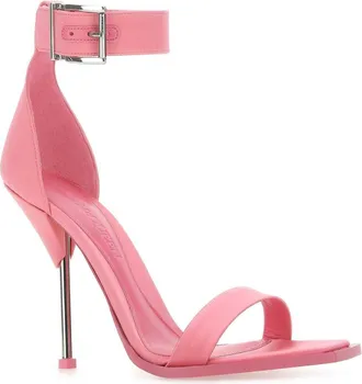 Alexander McQueen Womens Sandal Pink Fabric