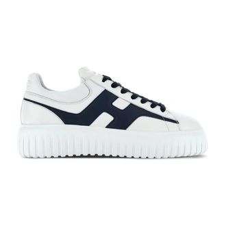 Hogan H-Stripes leren sneakers - Heren - Sneakers - Wit - 45 EU - Leer - Schoenen