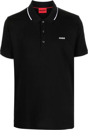 HUGO BOSS Logo-print Cotton Polo Shirt