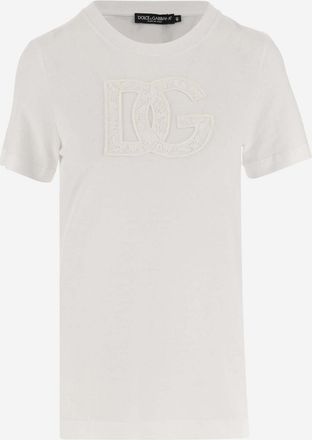 Dolce & Gabbana White Crewneck T-Shirt
