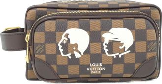 Louis Vuitton Ebene Coated Canvas Pouch (Pre-Owned)
