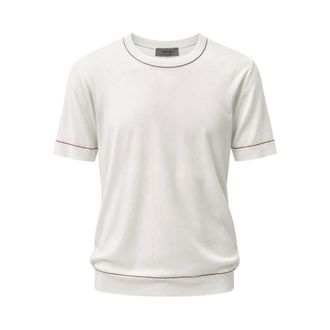 Ferrante T-Shirts, male, White, Size: M Cotton Crew Neck T-Shirt
