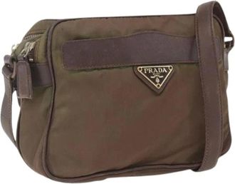 Prada Pre-owned Cross Body Bags, female, Brown, Size: ONE SIZE Pre-owned Vintage Cross Body Bag