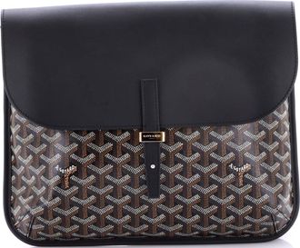 Goyard Coursier Messenger Bag Coated Canvas and Leather