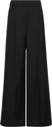 Max Mara Wijde broek - Dames - Wijde Broeken - Zwart - XS - Broeken