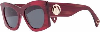 Lanvin Rode Zonnebril - Dames - Zonnebrillen - Rood - 54 MM - Accessoires