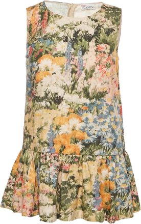 Valentino Garavani Abito svasato a fiori - Toni neutri