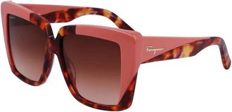 Ferragamo SF1060S 641 Red Havana/Rose/Brown Gradient