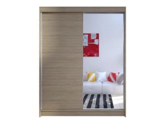 Mirjan24 Mobilier1 - Armario Closico 140, Roble Sonoma, 200x150x58cm, Puertas De Armario: Correderas, N&uacute;mero De Estantes: 0