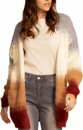 Pink Martini Valerie Cardigan In Multi Stripe