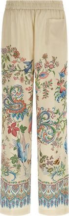 Etro Flora and Fauna Printed Trousers - Cream