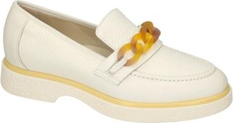 DL Sport Schoenen, Dames, Wit, 37 EU, Leer, 5695 Versione 01 Loafer