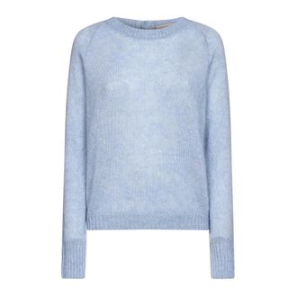 Blanca Vita Jersey de cuello redondo - Knitwear - Mujer - Azul - XS