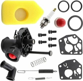 OEM Kit De Carburador Para Cortac&eacute;sped 499809 498809a 494406 Y Filtro De Aire 698369, Resorte Del Regulador 691859 692211, Diafragma 795083 495770