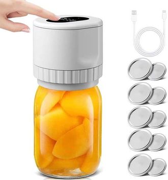 OEM Selladora, Juego De Selladoras Al Vac&iacute;o, Selladora De Frascos Con Tapa, Recargable Por Usb, Abridor