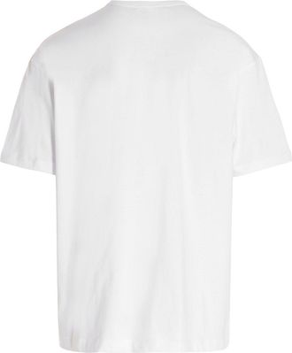 Comme Des Gar&ccedil;ons Logo-Printed Cotton T-Shirt - White