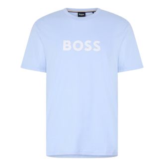 HUGO BOSS Heren Hbw Logo T-Shirt (Lichtblauw)