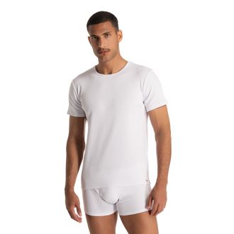 Bruno Banani Rundhalsshirt BRUNO BANANI FINE RIB, Herren, Gr. XXL, wei&szlig;, Feinripp, Obermaterial: 96% Baumwolle, 4% Elasthan, unifarben, Basic schmal h&uuml;ftbedeckend,