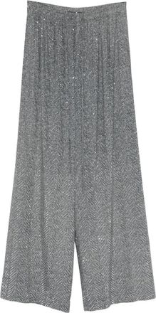 Ermanno Scervino Pantaloni con paillettes - Nero