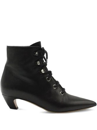 Dior Stivali stringati in pelle - Nero