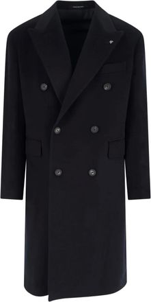 Tagliatore Cappotto doppiopetto in lana - Blu