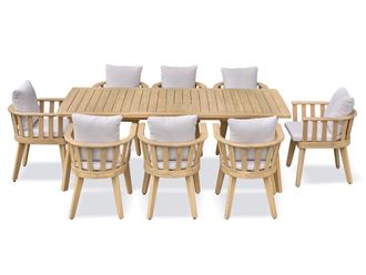 DCB Garden Liso - Set Da Pranzo Da Giardino Da 8 Posti - Acacia - Dcb Garden