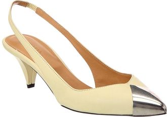 Isabel Marant Elina Leather Slingback Pump