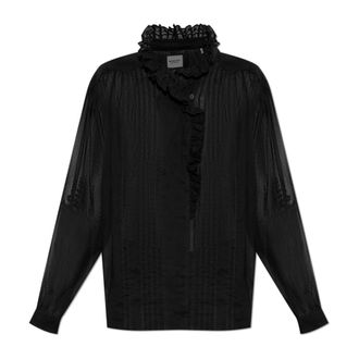 Isabel Marant Dames, Blouses & Shirts, Zwart, Maat: XS Katoen