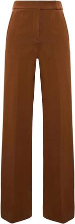 Dorothee Schumacher Emotional Essence Pantalones Anchos - Trousers - Mujer - Marr&oacute;n - L