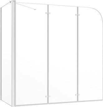 vidaXL Mampara De Ducha De Vidrio Templado Transparente 120x69x130 Cm Vidaxl
