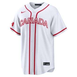Nike Josh Naylor Canada National Baseball Team 2026 World Baseball Classic Nike Mens Stadium Jersey in White | RE260GYWW3A-LAZ