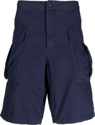 Aspesi cotton cargo shorts - men - Cotton - 46 - Blue