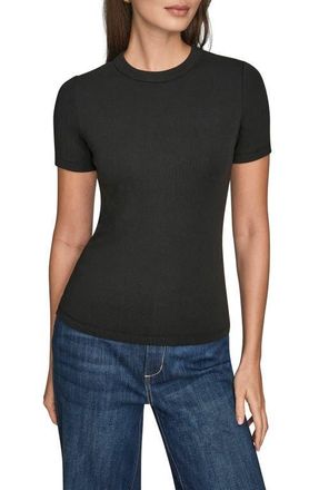 DKNY Crewneck Top in Black at Nordstrom, Size X-Small