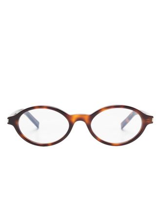 Saint Laurent Eyewear SL751 glasses - women - Acetate - 50 - Brown