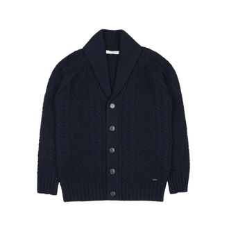 Brooksfield Cardigan in Maglia con Bottoni - - Knitwear - Uomo - Blu - S