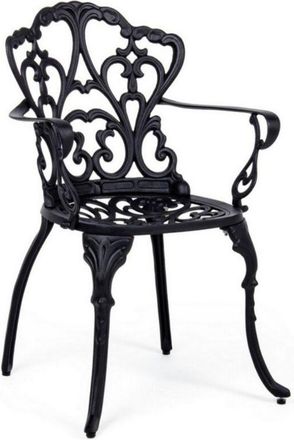 BIZZOTTO Bizzotto - Poltrona Victoria in alluminio da esterno per giardino e veranda h 89 cm -Antracite