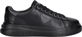 Guess Elba 6 Sneakers - Heren - Sneakers - Zwart - 46 EU - Leer - Schoenen
