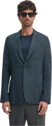 Paul Smith Geruite Blazer - Heren - Blazers - Blauw - M - Wol - Jassen