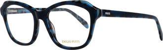 Emilio Pucci Blue Plastic Glasses Womens (Frames)