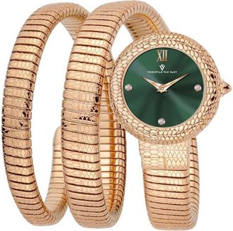 Christian Van Sant Womens Naga Green Round 28mm