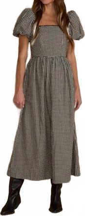 Rylee + Cru Chiara Dress In Black Gingham