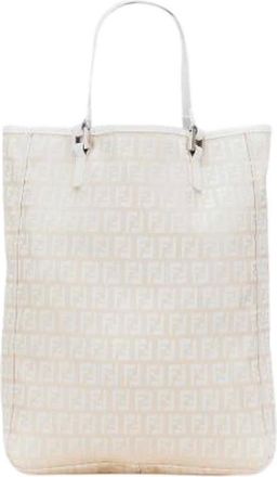 Fendi Pre-owned Tote Bags, female, Beige, Size: ONE SIZE Pre-owned Tote Bag