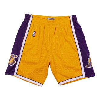 Mitchell & Ness NBA Swingman Shorts Los Angeles Lakers 2009-10 Yellow Purple SMSHCP19075-LALLGPR09