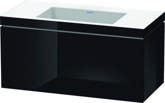 Duravit Lavamanos Duravit L-cube Con Base Mural, 100x48 Cm, 1 Caj&oacute;n, Sin