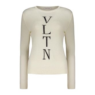 Valentino WomenS Off White Wool Sweater, Size 40